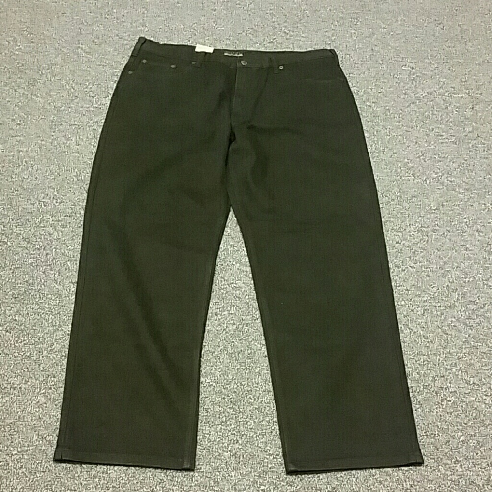 Axist Men's Relaxed Fit Black Denim Jeans 42